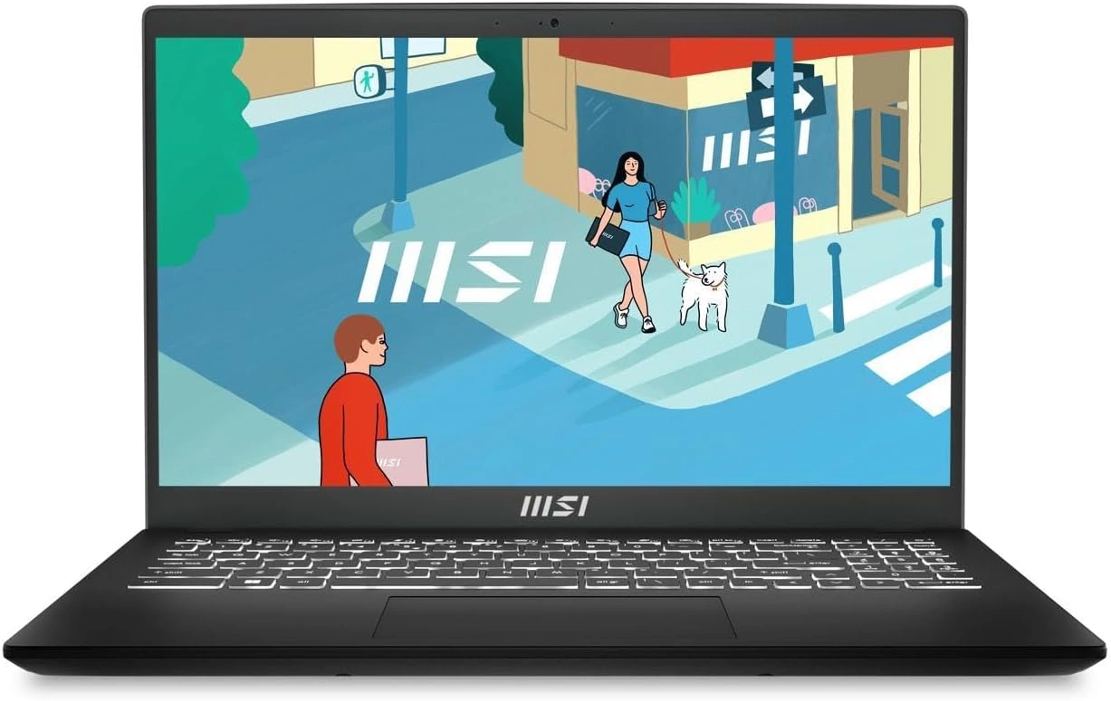 Ноутбук MSI Modern 15H Core i5-13420H 15.6" FHD (1920*1080), 60Hz IPS DDR4 16GB*1Iris Xe Graphics 512GB SSD 3cell (53.8Whr) 1.9kg Single backlight (White) Win11 Pro,1y Black KB Eng/ Rus (9S7-15H411-098)