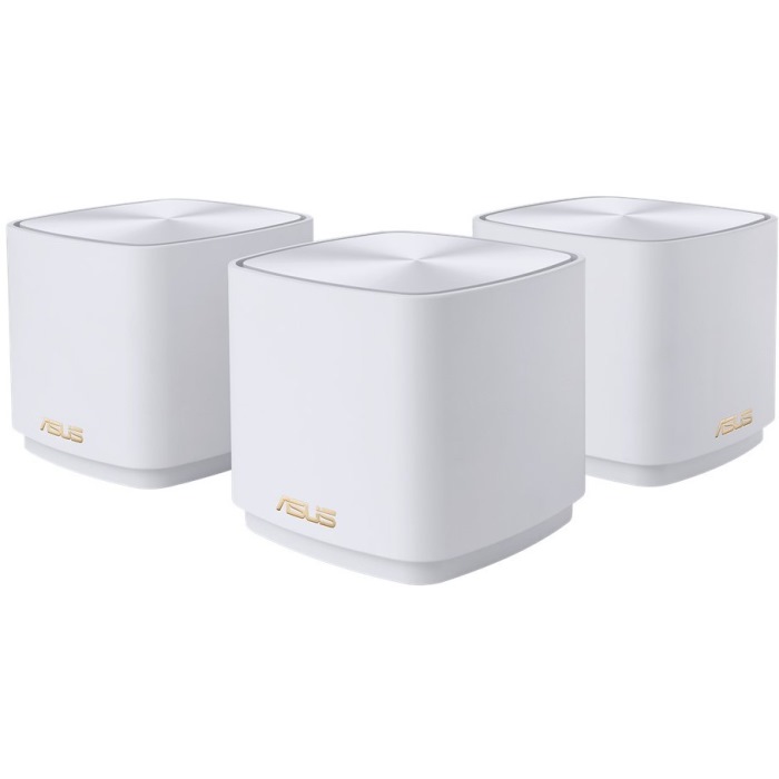 Картинка Mesh роутер Asus ZenWiFi AX Mini XD4 (W-3-PK) 3 шт. белый (90IG05N0-MO3R20) 