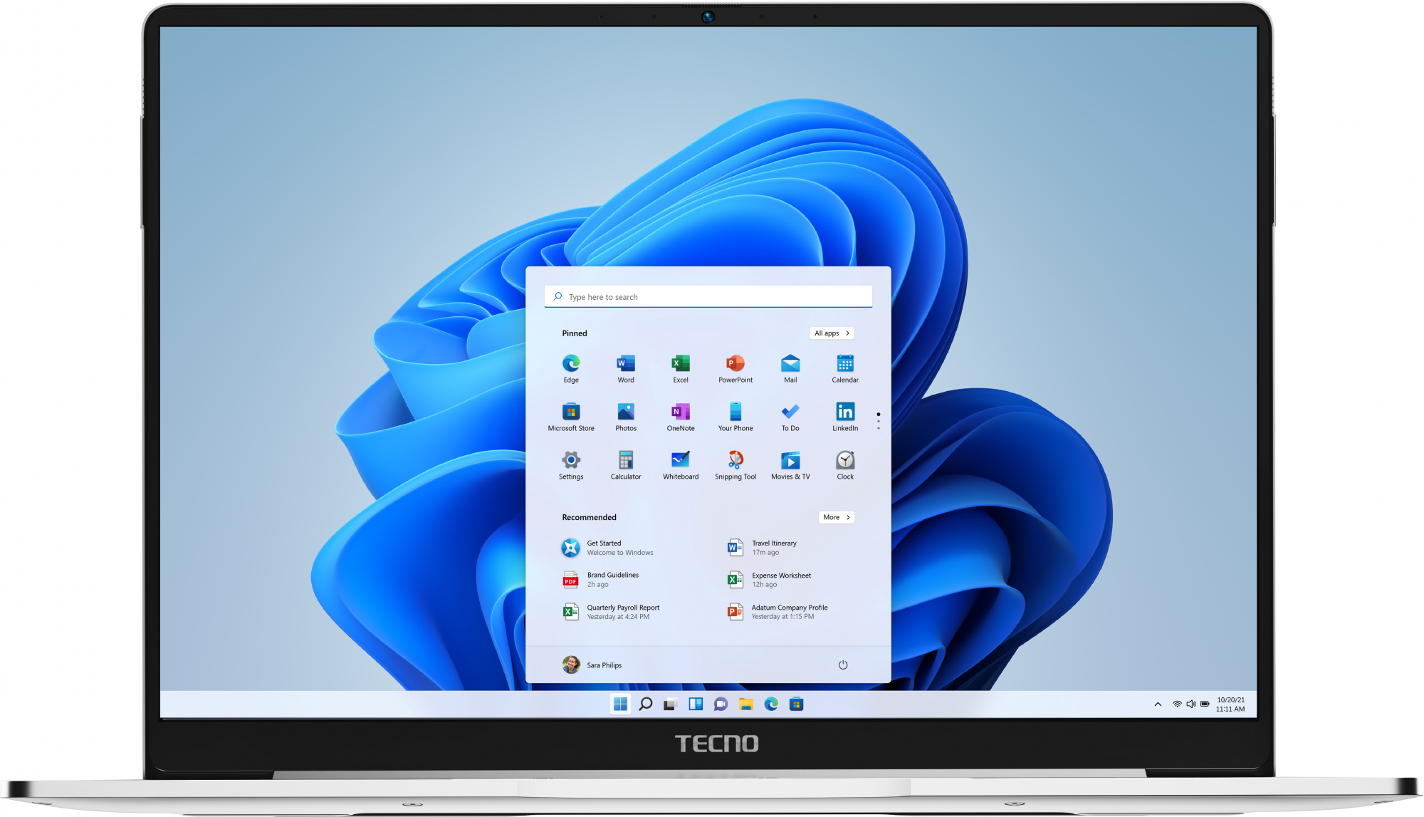 Ноутбук Tecno MegaBook T1 Core i5 1155G7 16Gb SSD512Gb Intel Iris Xe graphics 15.6" IPS FHD (1920x1080) Windows 11 Home 64 silver WiFi BT Cam 6060mAh (TCN-T1I5W15.512.SL)