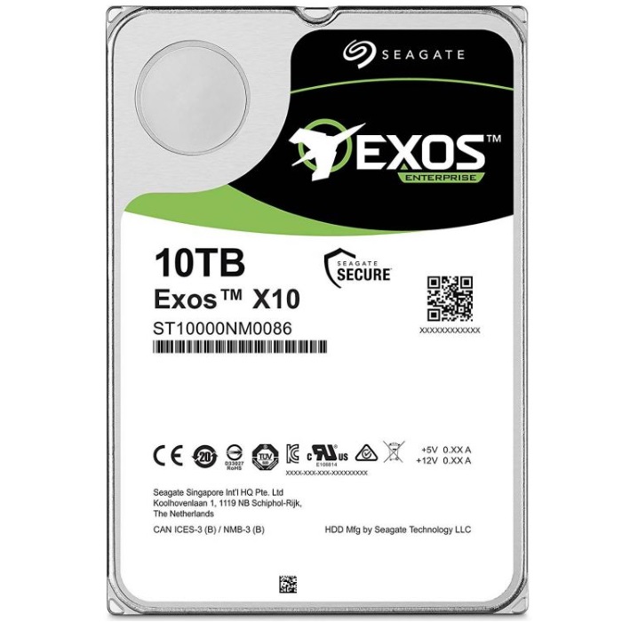 Жесткий диск Seagate ST10000NM0086, 3.5", HDD, SATA III, 10TB, 7200RPM, 256MB, Bulk