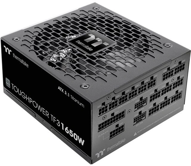 Блок питания Thermaltake ATX 1650W Toughpower TF3 Gen.5 80+ titanium (20+4pin) APFC 140mm fan color LED 16xSATA Cab Manag RTL (PS-TPD-1650FNFATE-1)
