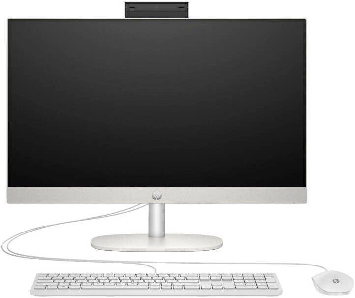Моноблок HP 24-cr0077ci 23.8" Full HD i7 1355U (1.7) 16Gb SSD512Gb Iris Xe без ОС GbitEth WiFi BT 90W клавиатура мышь Cam белый 1920x1080 (B85NZEA)