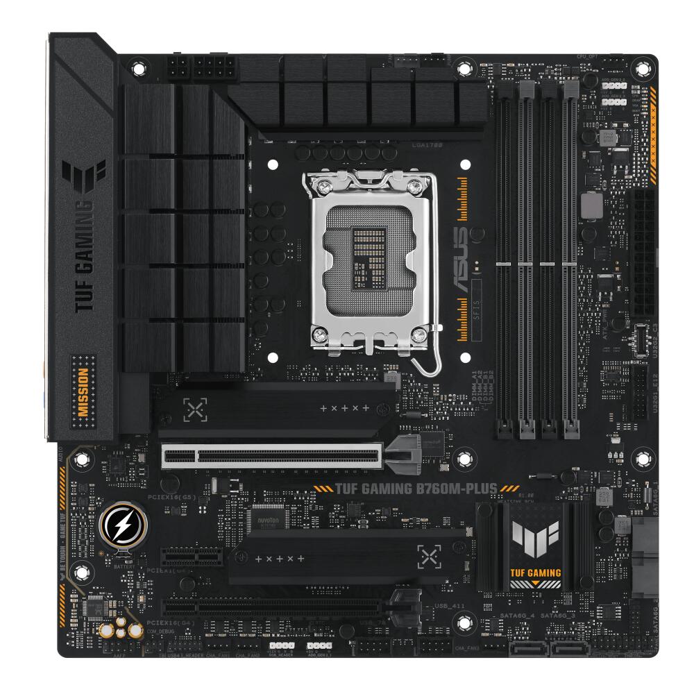 Материнская плата ASUS TUF GAMING B760M-PLUS / LGA1700,B760,USB3.2GEN 2X2,MB (90MB1ES0-M1EAY0)