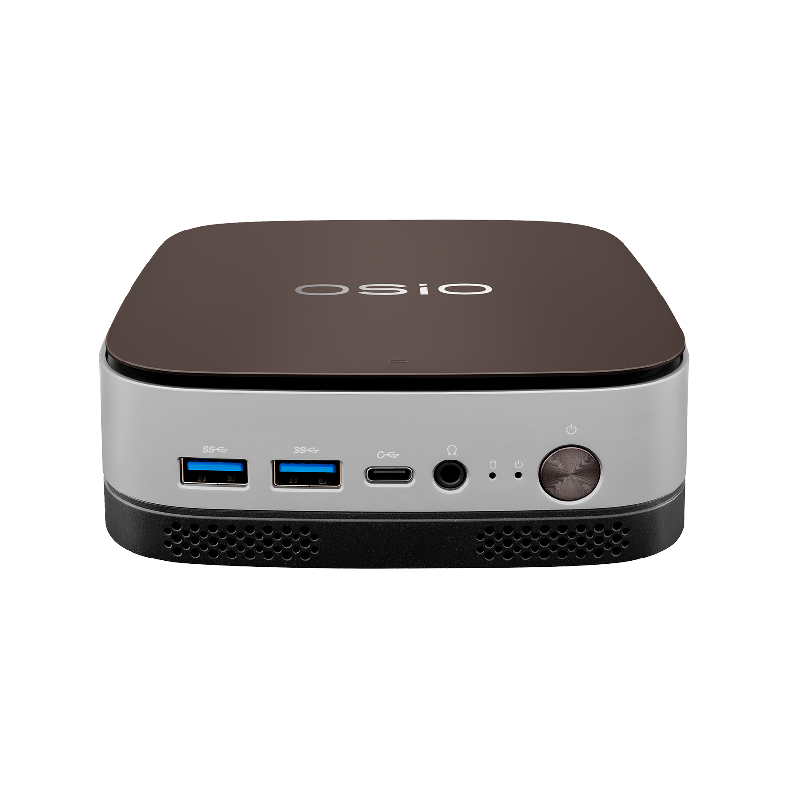 ПК Мини Osio BaseLine B51i-016 i5 1235U (1.3) 16Gb SSD512Gb Iris Xe без ОС GbitEth WiFi BT 59.85W коричневый/серебристый