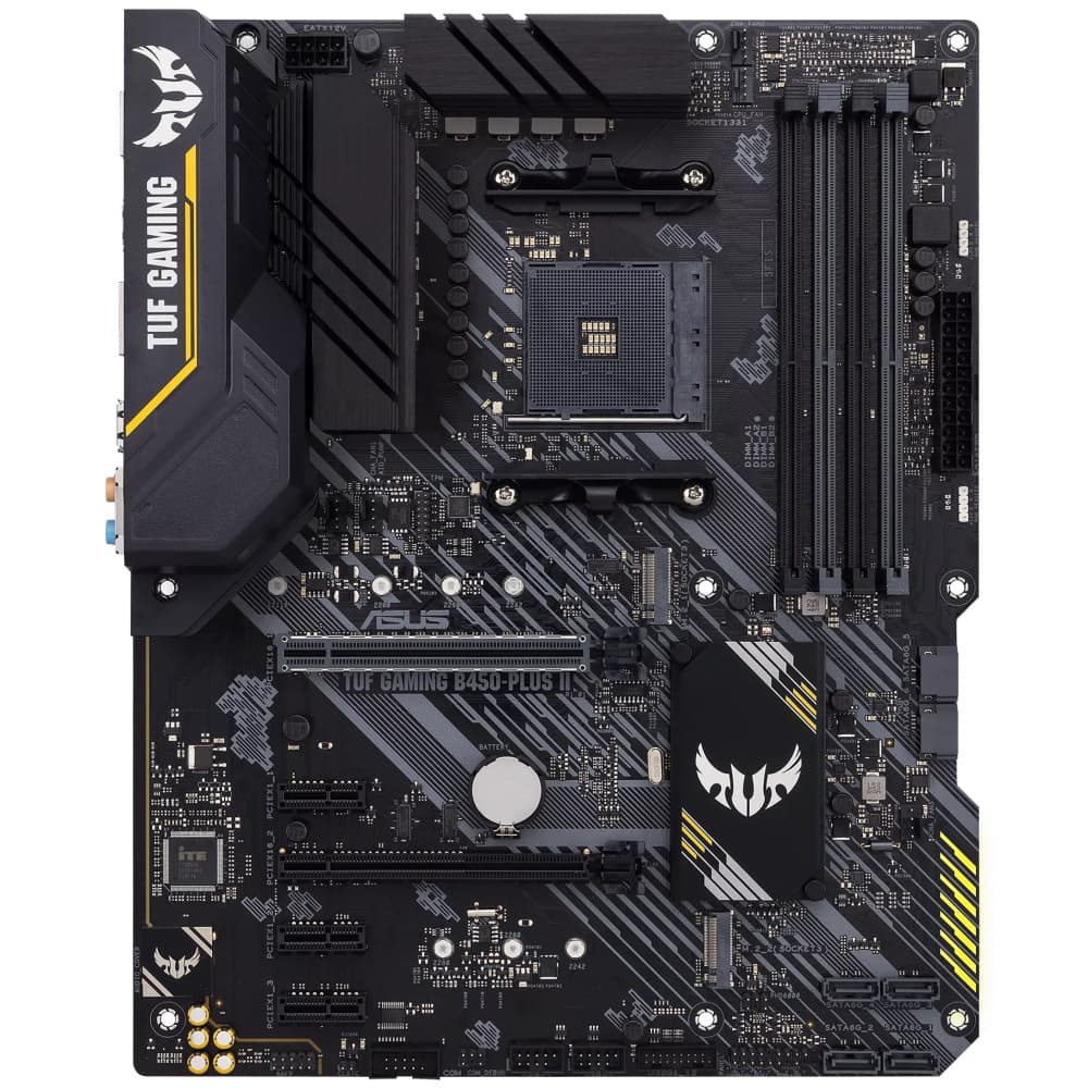 Материнская плата ASUS TUF GAMING B450-PLUS II Soc-AM4 AMD B450 4xDDR4 ATX AC`97 8ch(7.1) GbLAN RAID+HDMI+DP (90MB1650-M0EAY0)