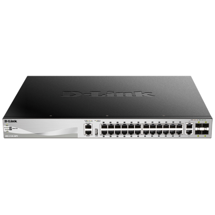 Картинка Коммутатор D-Link DGS-3130-30PS/A1A (DGS-3130-30PS/A1A) 