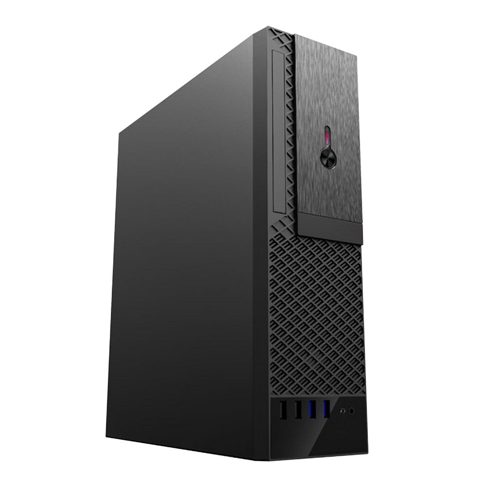 Корпус FoxLine Bad Pack FL-1001 (8L) (FL-1001-TFX300S bp) SFF, mATX case, black, w/ PSU TFX 300W, |FL-1001-TFX300S||bp| w/ 2xUSB2.0+2xUSB3.0, w/ 1xcombo audio, w/ pwr cord, w/ 8cm FAN, ODD SLIM