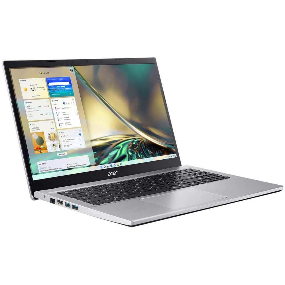 Ноутбук/ ACER Aspire3 A315-59-52X6 15.6"(1920x1080 (матовый) IPS)/Intel Core i5 1235U(1.3Ghz)/16384Mb/512PCISSDGb/noDVD/Int:UMA/Cam/BT/WiFi/50WHr/war 1y/1.8kg/Silver/NoOS (NX.K6TER.007)