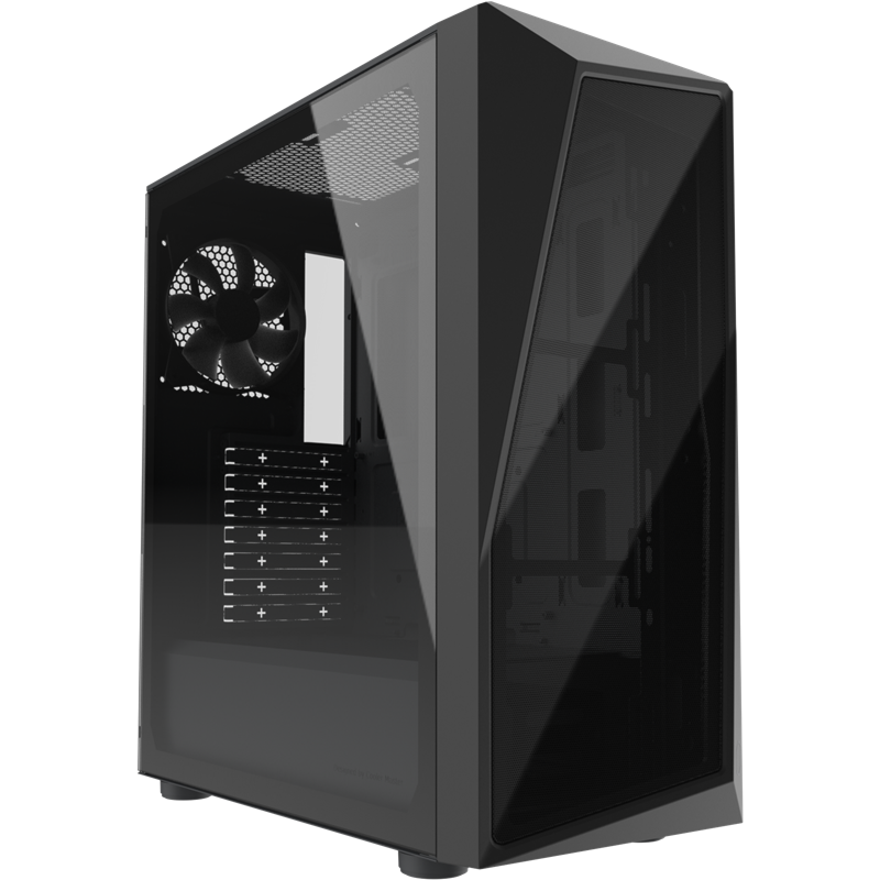 Корпус без БП / CP520-KGNN-S03 / CoolerMaster Case CMP 520L ATX,U3+U2,W/ OODD,TG,Rear black FAN*1