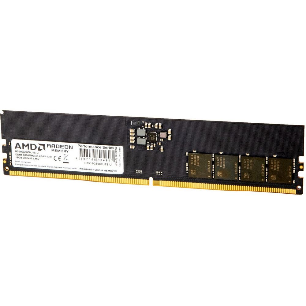 Модуль памяти AMD Radeon 16GB DDR5 6400 Long DIMM R7516G6400U1S-U