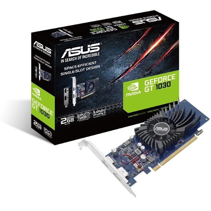 Видеокарта ASUS GT1030-2G-BRK 2ГБ Retail (90YV0AT2-M0NA00)