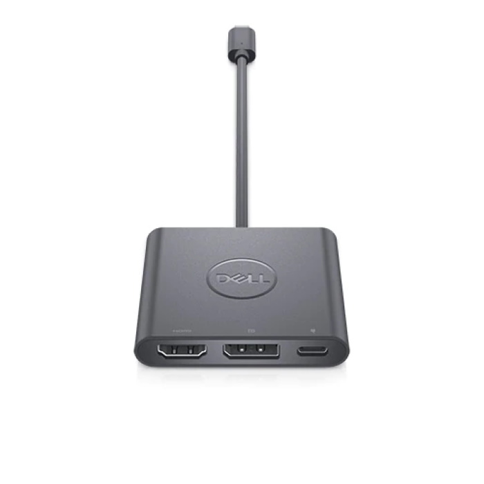 Картинка Адаптер Dell USB-C to HDMI/DP with Power Pass-Through (470-AEGY) 