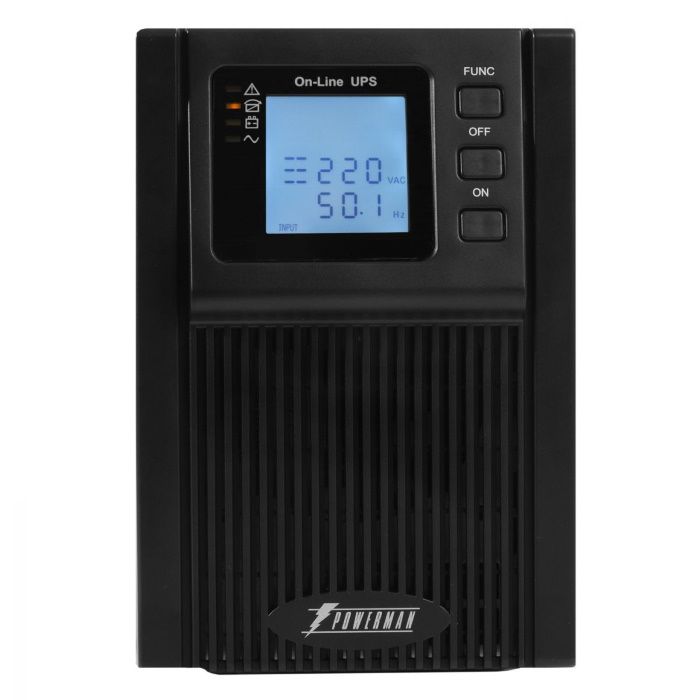 Источник бесперебойного питания POWERMAN Online 1000, LCD, 1000VA, 800W,USB, RS232, SNMP, RJ11/ RJ45