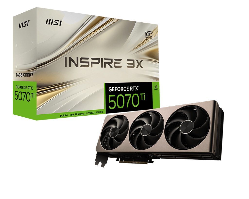 Видеокарта/ GeForce RTX 5070 Ti 16G INSPIRE 3X OC