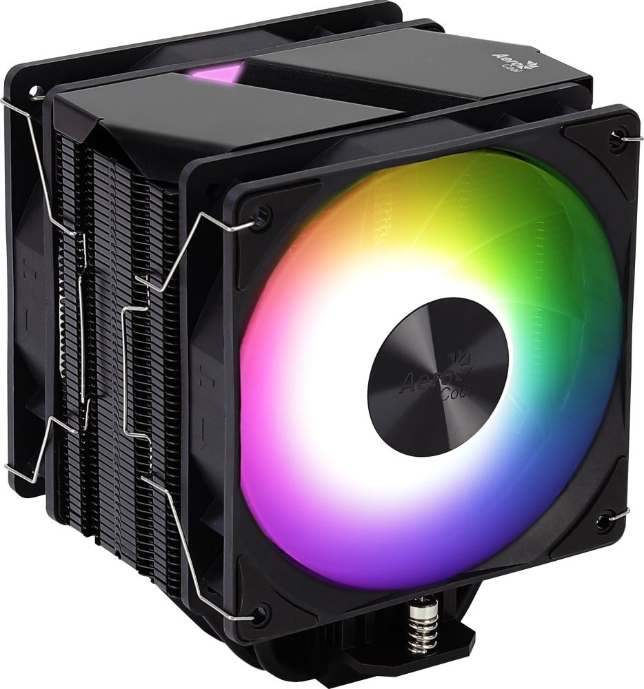 Устройство охлаждения(кулер) Aerocool Rime 4 Dual Soc-AM5/ AM4/ 1151/ 1200/ 2066/ 1700 4-pin Al 250W LED Ret