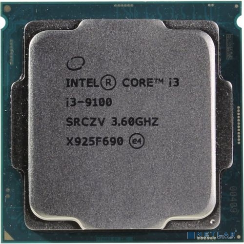 CPU Intel Core i3-9100 (3.6GHz/ 6MB/ 4 cores) LGA1151 OEM, UHD630 350MHz, TDP 65W, max 64Gb DDR4-2400, CM8068403377319SRCZV, 1 year