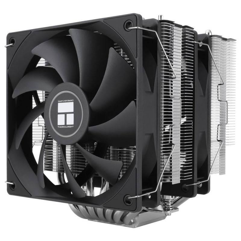 Кулер для процессора/ Thermalright Phantom Spirit 120 SE (4-pin PWM, 154mm, Ni/CU, 7x6mm, 2x120mm, 66.17CFM, 25.6dBA, 1500RPM, S: 1700, 1200, 115X, AM5, AM4) (PS120-SE)