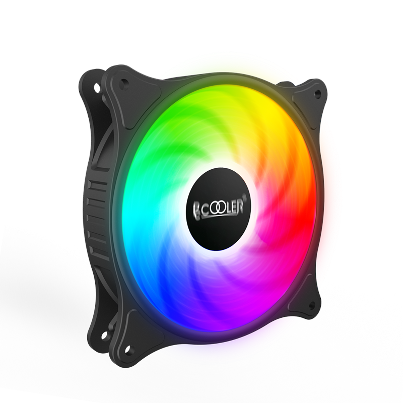Кулер для корпуса/ Case Cooler PCCooler FX 120 ARGB (120x120x25mm, 4-pin PWM, ARGB, 52.79CFM, 33.2dBA, 2000RPM, Black)