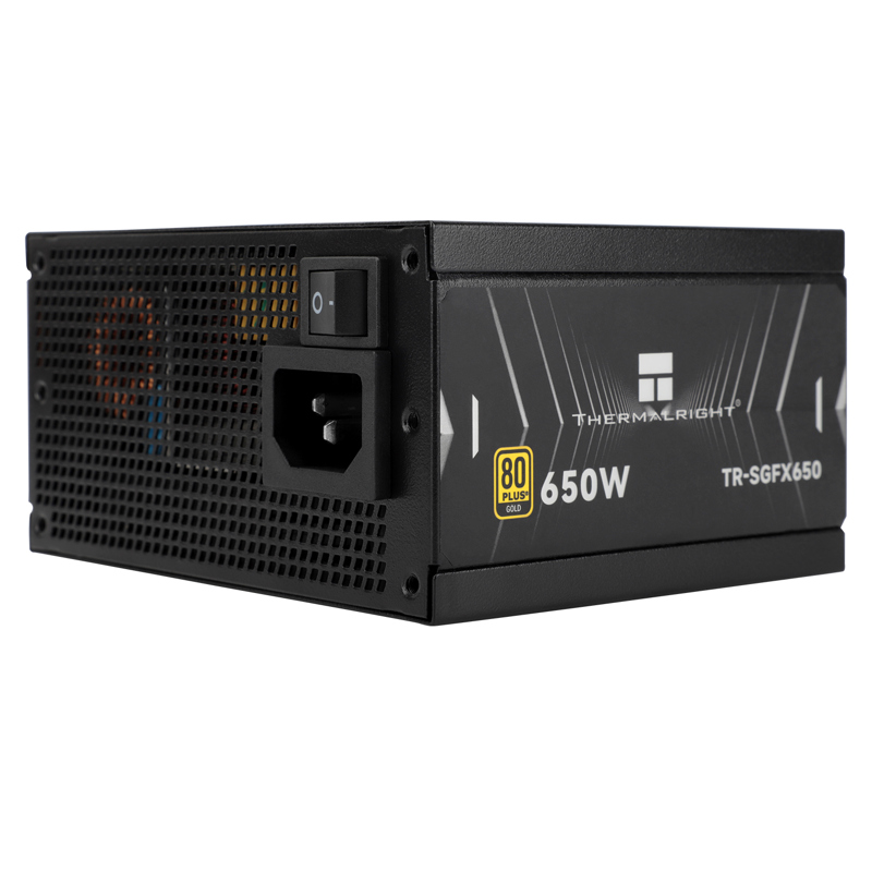 Блок питания 650W/ Power Supply Thermalright, 650W 80+ Gold (SFX, 3.1, Full modular, 1x24(20+4)pin, 1xCPU 8(4+4)pin, 2xPCIe*2 8(6+2)pin, 3xSATA3, 3xMOLEX4pin, Active, 92x92mm, 100x125x64mm, APFC, OPP, OVP, OTP, OCP, SCP, UVP, b (TR-SGFX 650)