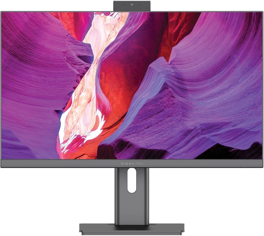 Моноблок Digma Pro Unity 23.8" FHD i5 1235U 16Gb SSD512Gb Win11Pro GbitEth WiFi BT 90W клавиатура мышь серый/ черный 1920x1080 (DM23P5-ADXW02)
