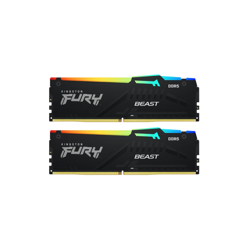 Память оперативная/ Kingston 32GB 6000MT/s DDR5 CL36 DIMM (Kit of 2) FURY Beast RGB EXPO (KF560C36BBE2AK2-32)