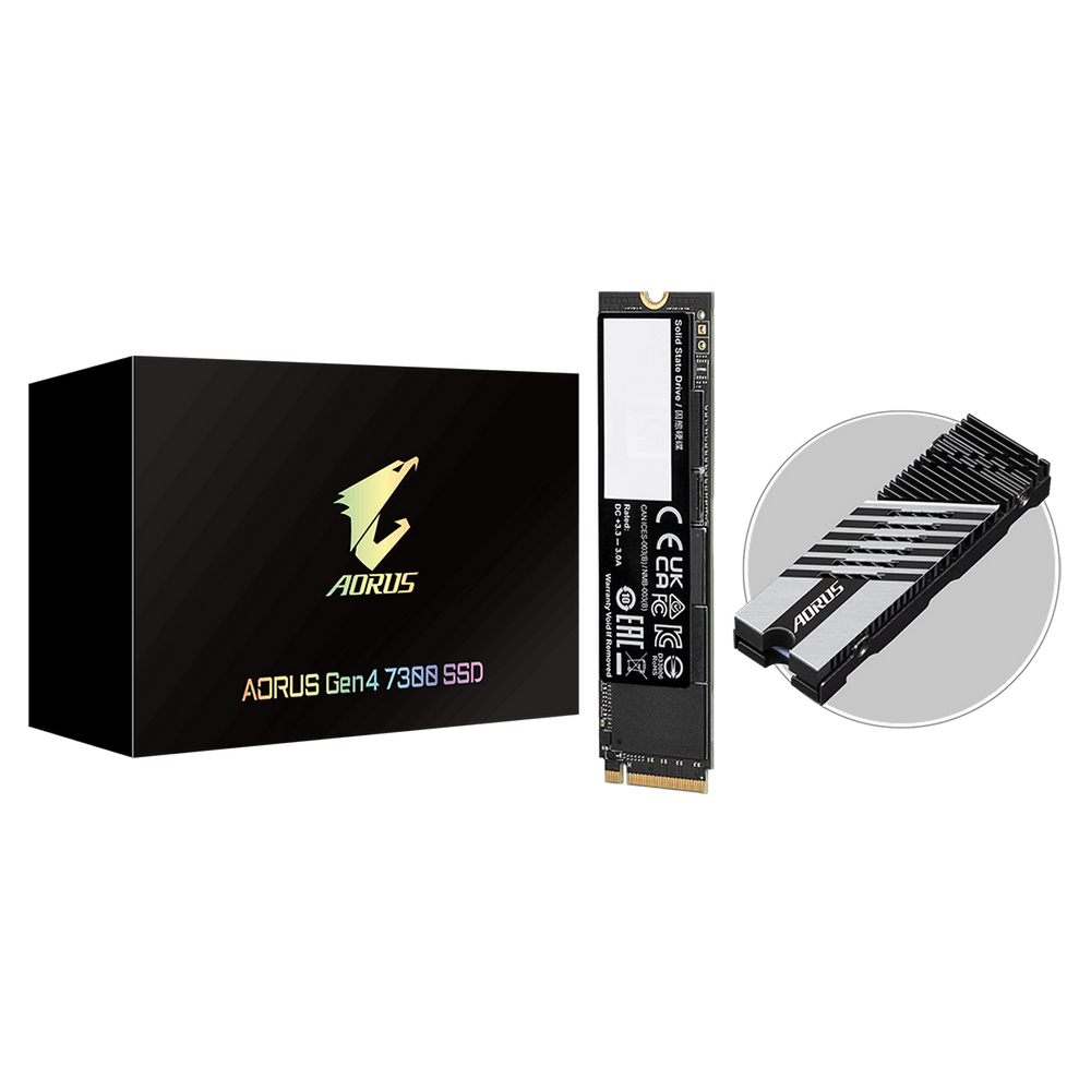 Накопитель SSD Gigabyte PCIe 4.0 x4 1000GB AG4731TB Aorus Gen4 7300 M.2 2280