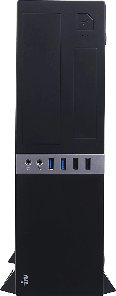 Компьютер IRU Office 310H6S SFF Core i3 12100 (3.3) 16Gb SSD256Gb DOS GbitEth 300W черный (2061135)
