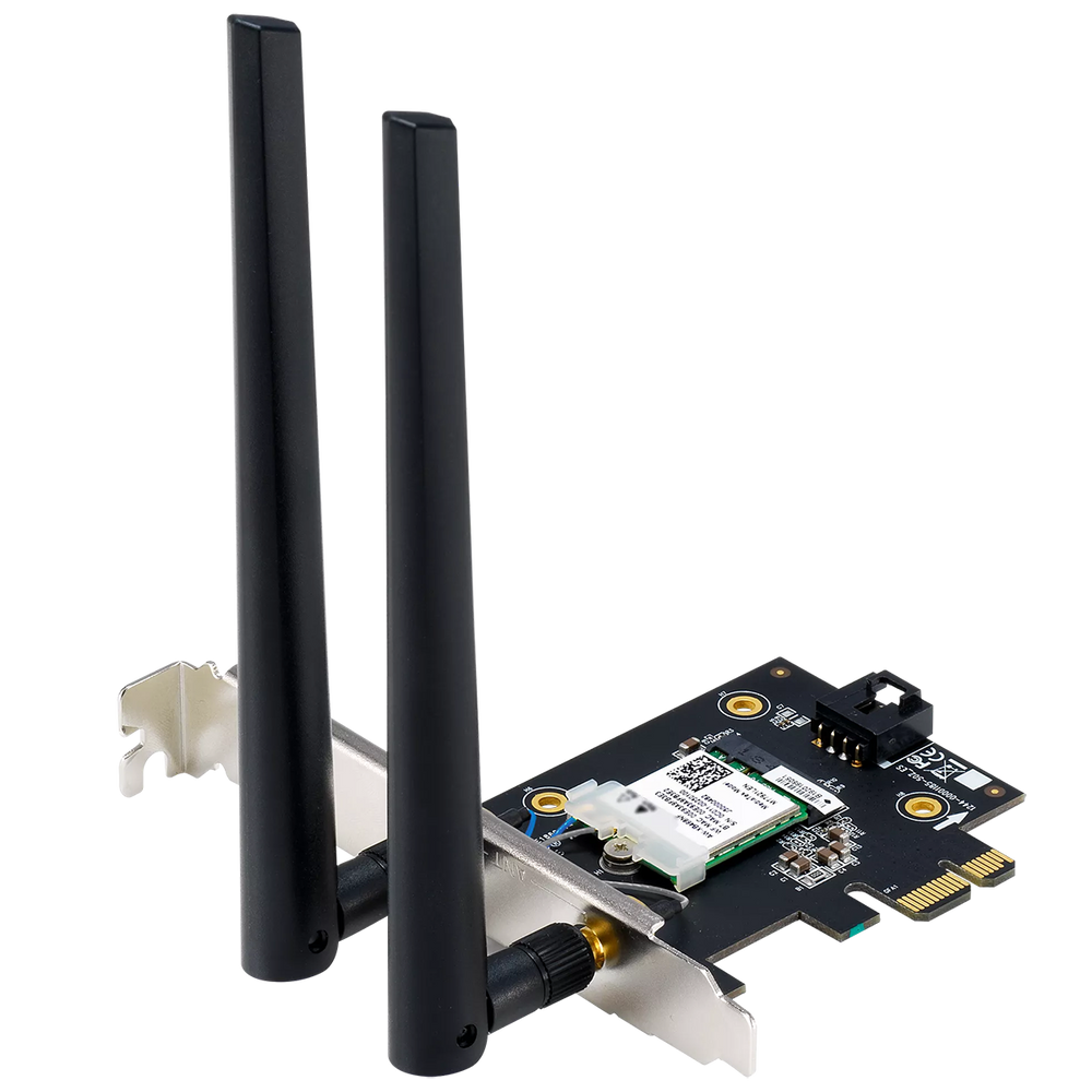Сетевой адаптер ASUS PCE-BE6500 WiFi 7 Bluetooth 5.4 2882+2882+688Mbps 6GHz/ 5GHz/ 2.4GHz (90IG09G0-MO0B00)