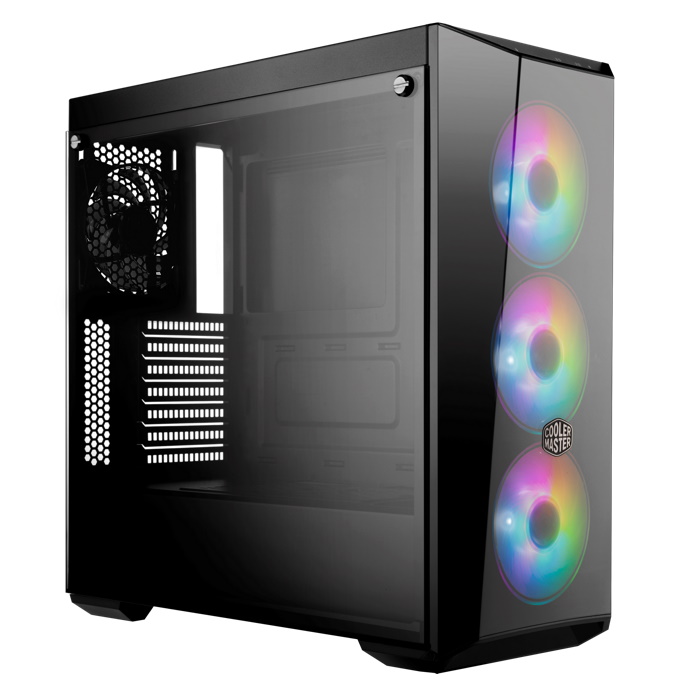 Корпус питания Cooler Master MasterBox 5 Lite RGB, черный, без БП, 2x2.5"/ 3.5" combo, USB 3.0 x 2, 1xFan, 3x120mm ARGB Fan, Splitter cable + Controller, ATX, w/ o PSU (MCW-L5S3-KGNN-05)