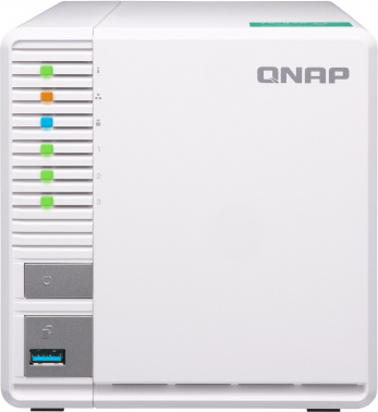 Сетевое хранилище без дисков/ SMB QNAP TS-364-8G NAS 3 HDD, 4-core Intel Celeron N5105/ N5095 2.0 up to 2.9 GHz, 8 GB RAM (1x8 GB) up to 16 GB (2x8GB), 2.5 Gigabit Ethernet, 2xUSB 3.2 Gen 2 (10Gbps), 1