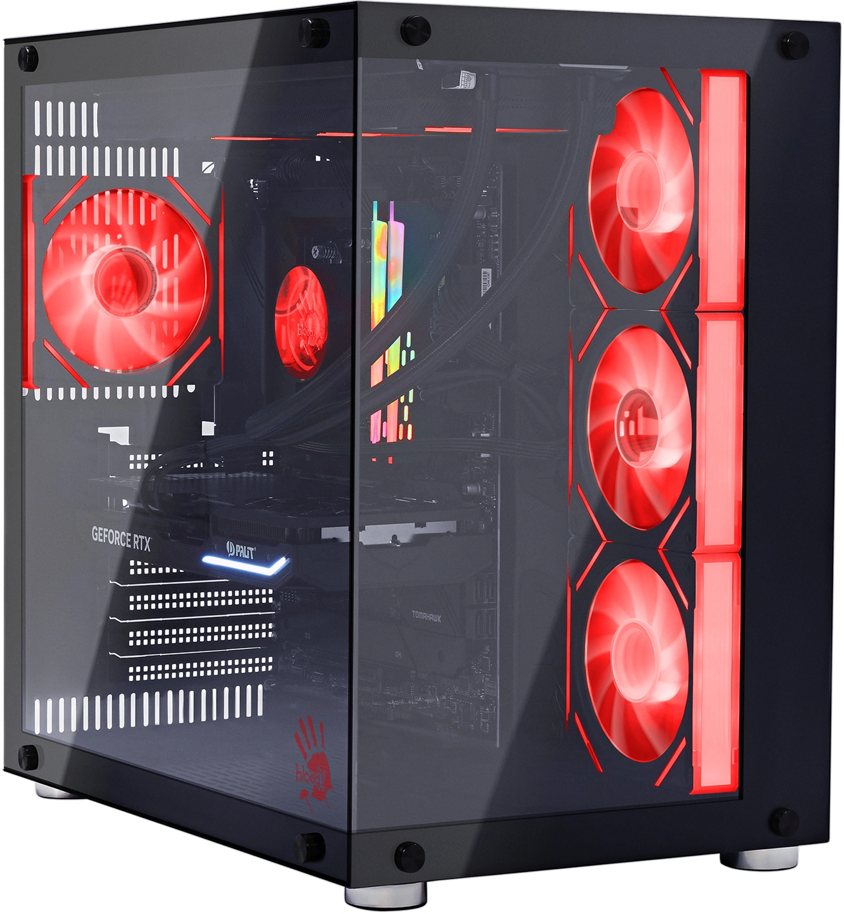 Компьютер Bloody BD-PC CZ79C3 MT i5 14600KF (3.5) 32Gb SSD1Tb RTX5070 12Gb Windows 11 Home 64 2.5xGbitEth 850W черный (RUS) (2129071)
