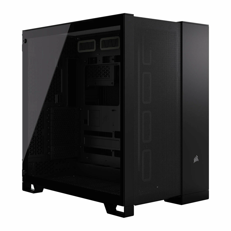 Корпус без блока питания/ Case Corsair 6500D Airflow, Midi-Tower, TG, no fan, 4xUSB-A 3.2, 1xUSB 3.2 Type-C, E-ATX, ATX, mATX, mITX Black (CC-9011259-WW)
