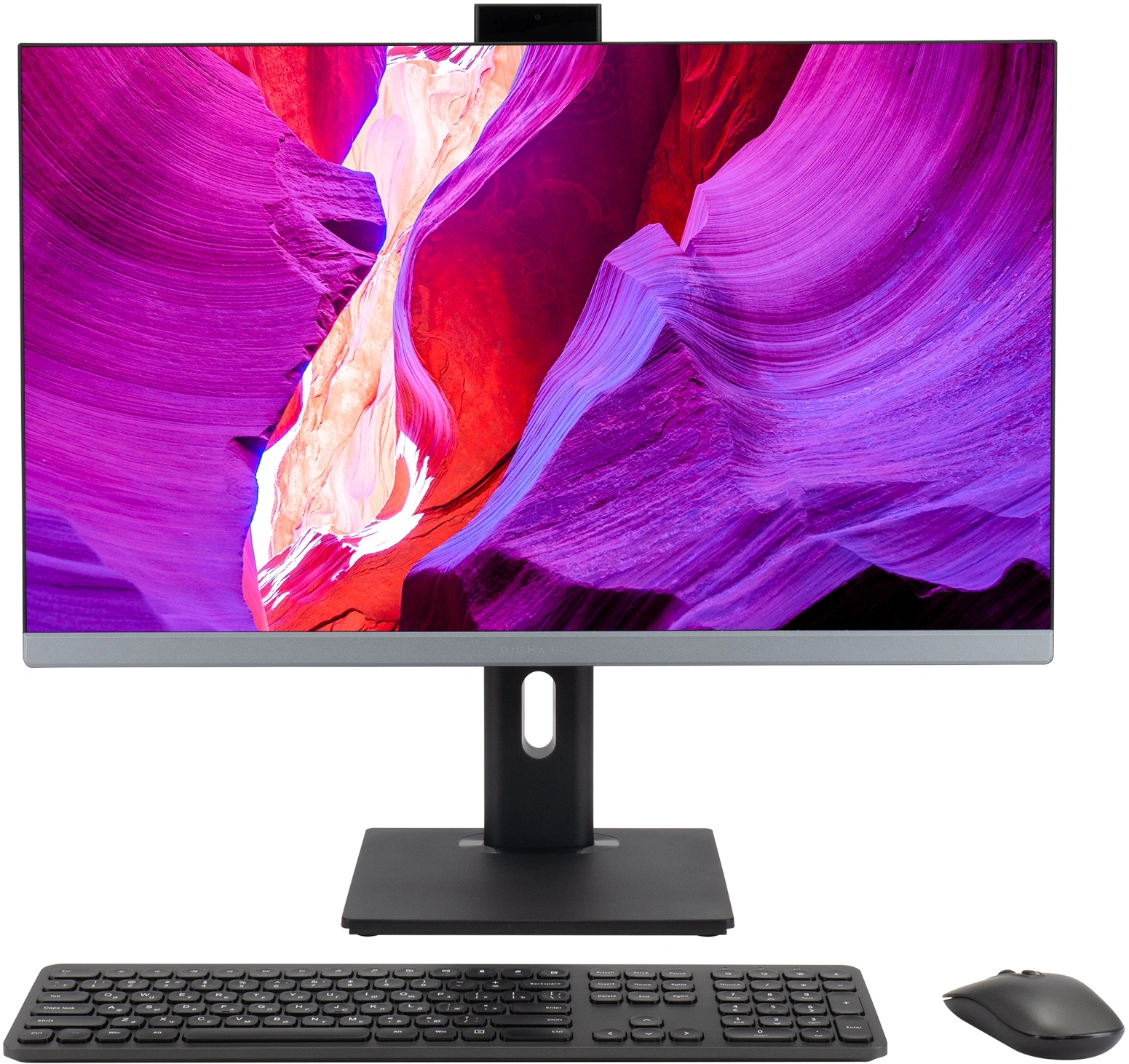 Моноблок Digma Pro Unity 27" Full HD i5 13500HX (2.5) 16Gb SSD512Gb UHDG 730 CR Windows 11 Pro GbitEth WiFi BT 90W клавиатура мышь Cam серый/ черный 1920x1080 (DM27P5-ADXW05)