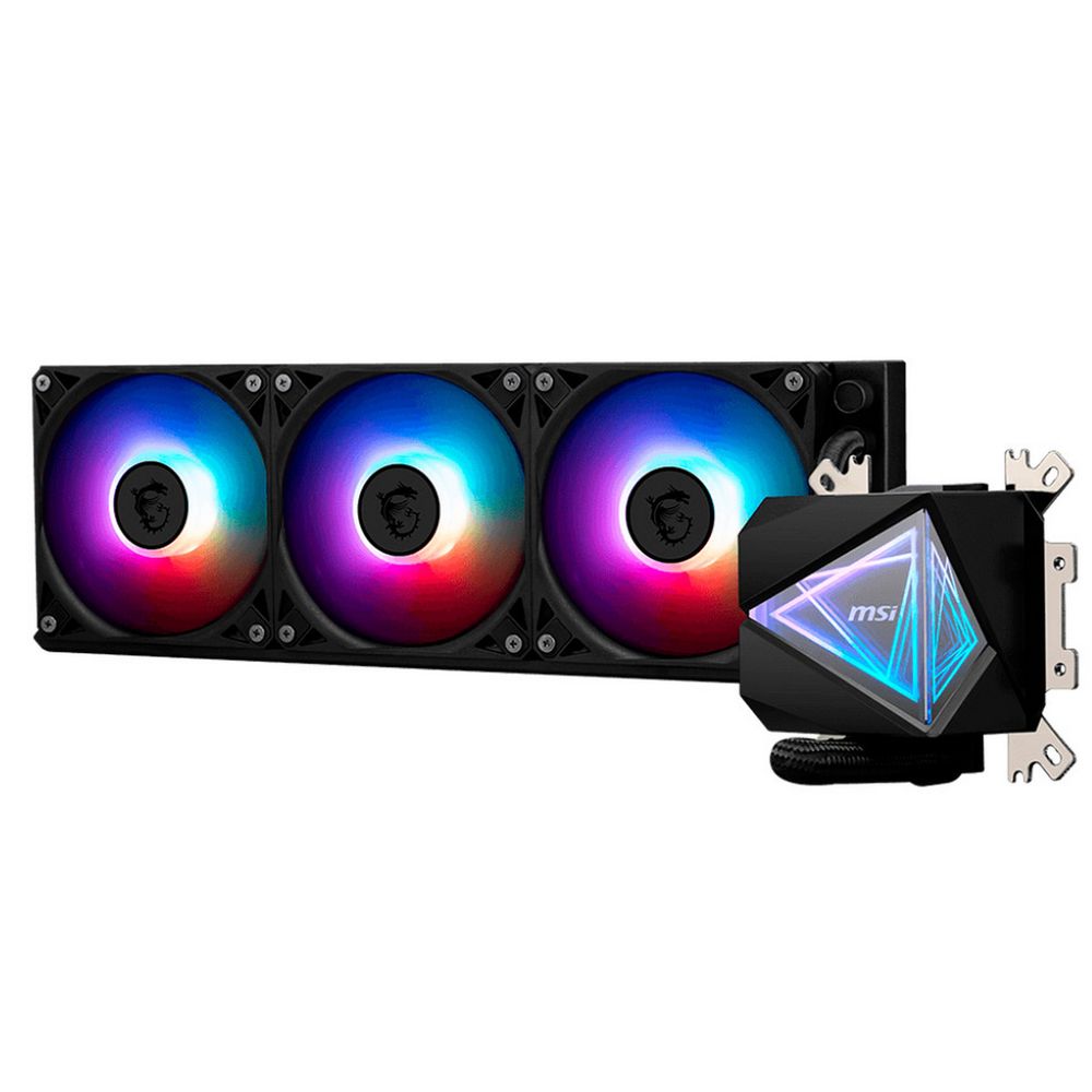 Жидкостная система охлаждения MSI MAG CORELIQUID I360 3x ARGB Gen2 Fan, ARGB Gen2 Block, Color Box (306-7ZW8A11-C24 / 306-7ZW8E11-C24)