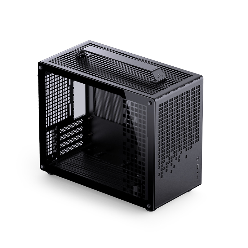 Корпус без блока питания/ Case JONSBO Z20, Mini-Tower, TG, no fan, 1xUSB-A 3.2 + 1xUSB-C 3.2, mATX, mITX Black (Z20 BLACK)