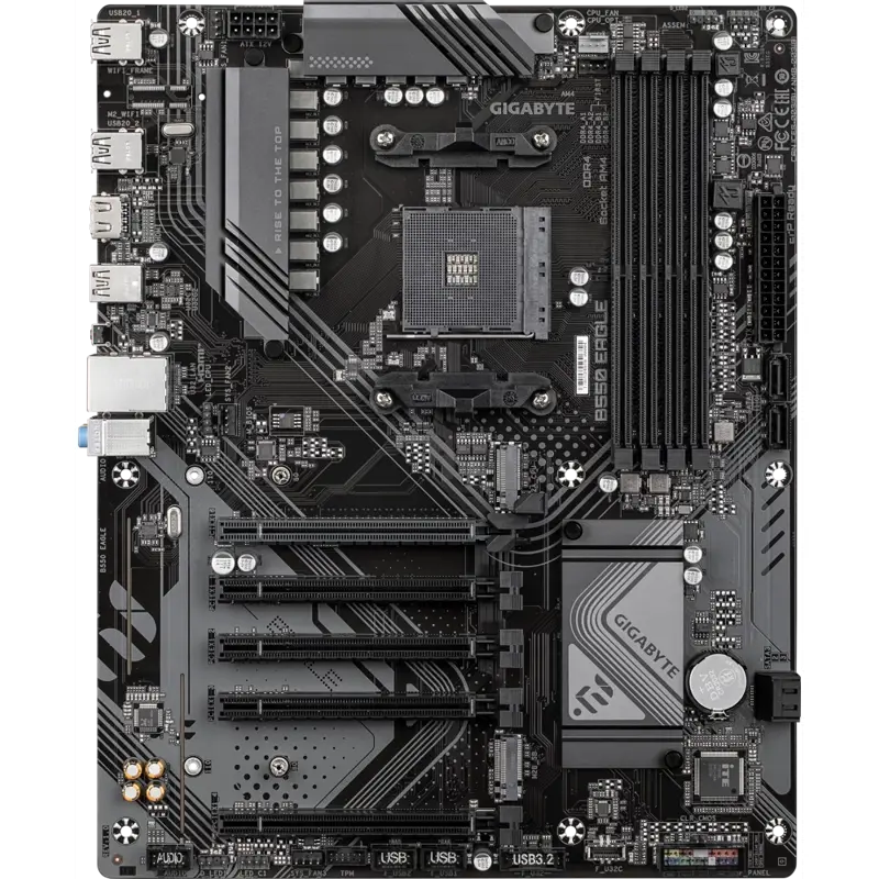 Материнская плата Gigabyte B550 EAGLE Soc-AM4 AMD B550 4xDDR4 ATX AC`97 8ch(7.1) GbLAN RAID+HDMI
