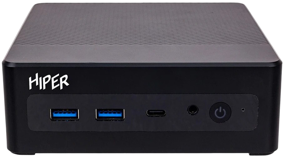 Неттоп/ HIPER FACTUM FN2 Intel Core i3 1315U(1.2Ghz)/8192Mb/256PCISSDGb/noDVD/BT/WiFi/war 1y/0.4kg/черный/Win11Pro + WiFi 6, BT 5.2,Чёрный, БП 90Вт, VESA крепление (FN2-I31315R8N2I6BWP)