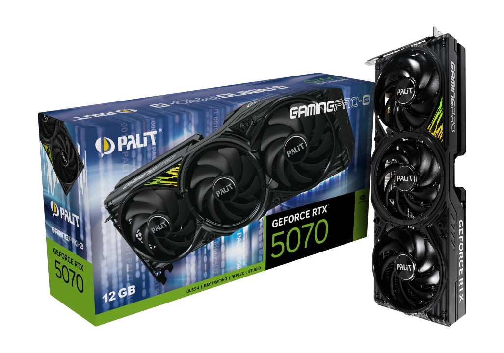 Видеокарта PCIE16 RTX5070 12GB PA-RTX5070 GAMINGPRO-S 12GB PALIT (NE75070019K9-GB2050U)