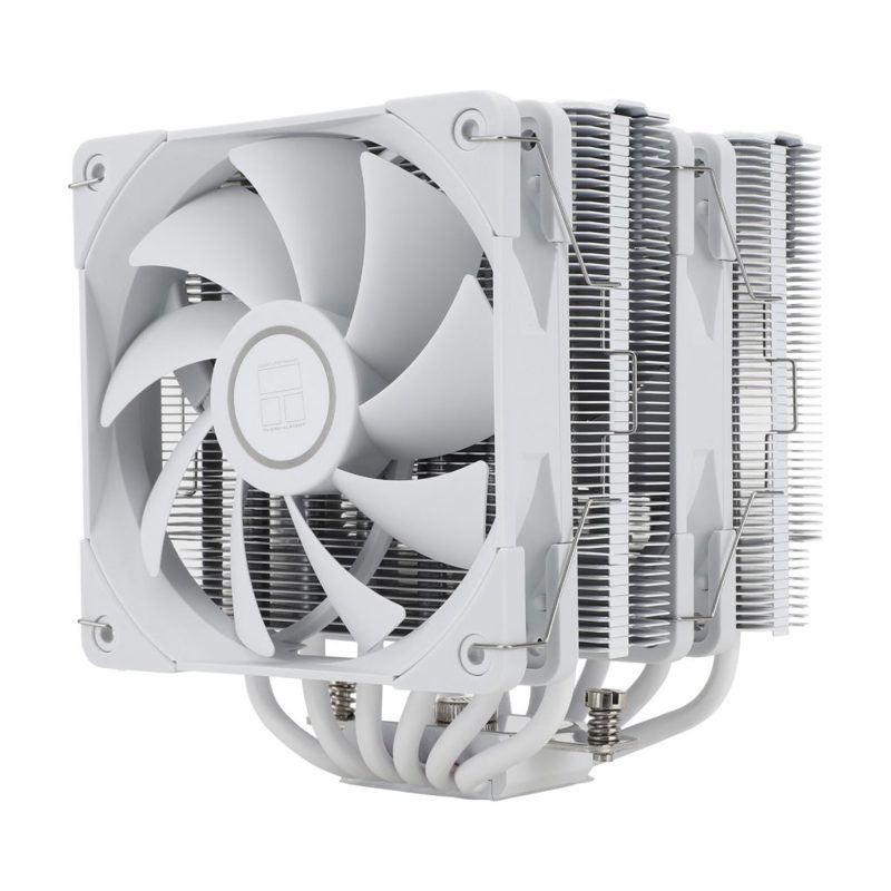 Кулер для процессора/ CPU Cooler Thermalright Peerless Assassin 120 White (4-pin PWM, 157mm, Ni/CU, 6x6mm, 2x120mm, 66.17CFM, 25.6dBA, 1550RPM, S: 1700, 1200, 20XX, 115X, AM5, AM4) (PA120-WHITE)