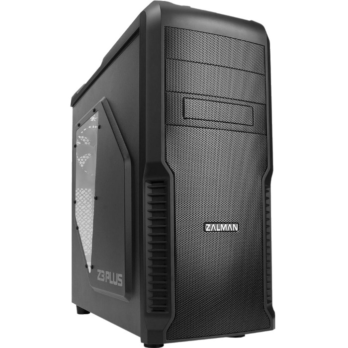 Корпус Zalman Z3 Plus, Mid Tower, ATX/ Micro ATX, без БП, 2x5.25”, 4x3.5”, 1x2.5", Fan 4x120 mm