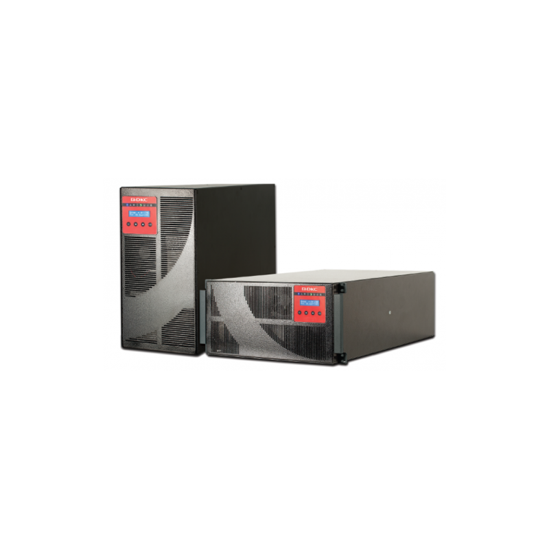 Онлайн ИБП ДКС серии Solo MD, 10000 ВА/ 9000 Вт, 1/ 1, Rack 5U, RS-232, EPO, 6xIEC C13, 4xIEC C19 + клеммная колодка, 20x9Ач (SOLOMD10A10)
