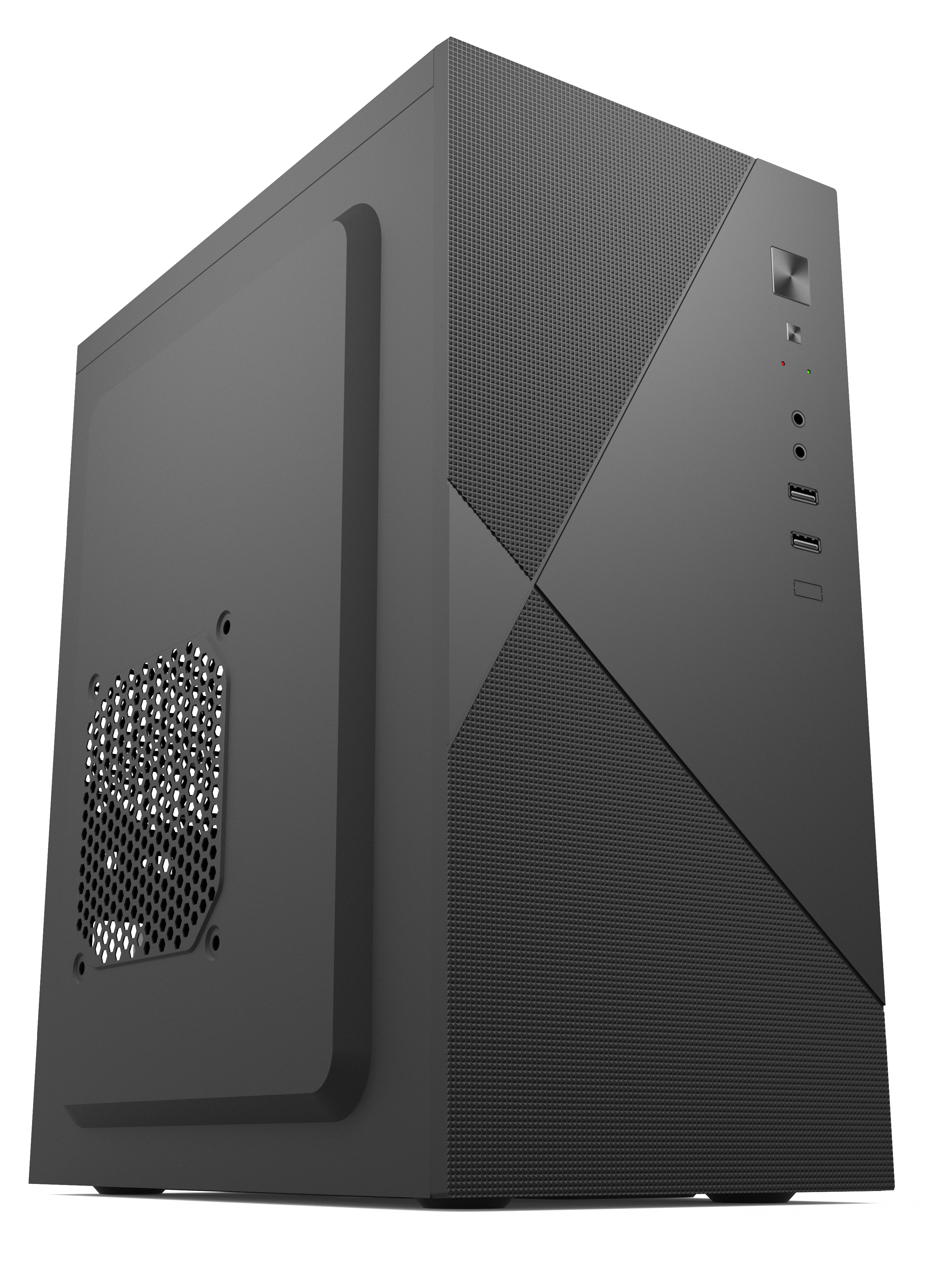 Корпус с блоком питания 450Вт./ Case Forza mATX, 450W, 2xUSB2.0, Black, w/o FAN, 8 cm fan PSU, power cord (FZ-019-SX450)