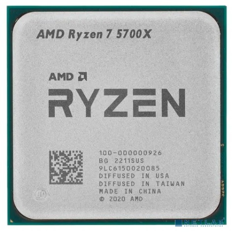 Процессор/ CPU AM4 AMD Ryzen 7 5700X (Vermeer, 8C/16T, 3.4/4.6GHz, 32MB, 65W) OEM (100-000000926)
