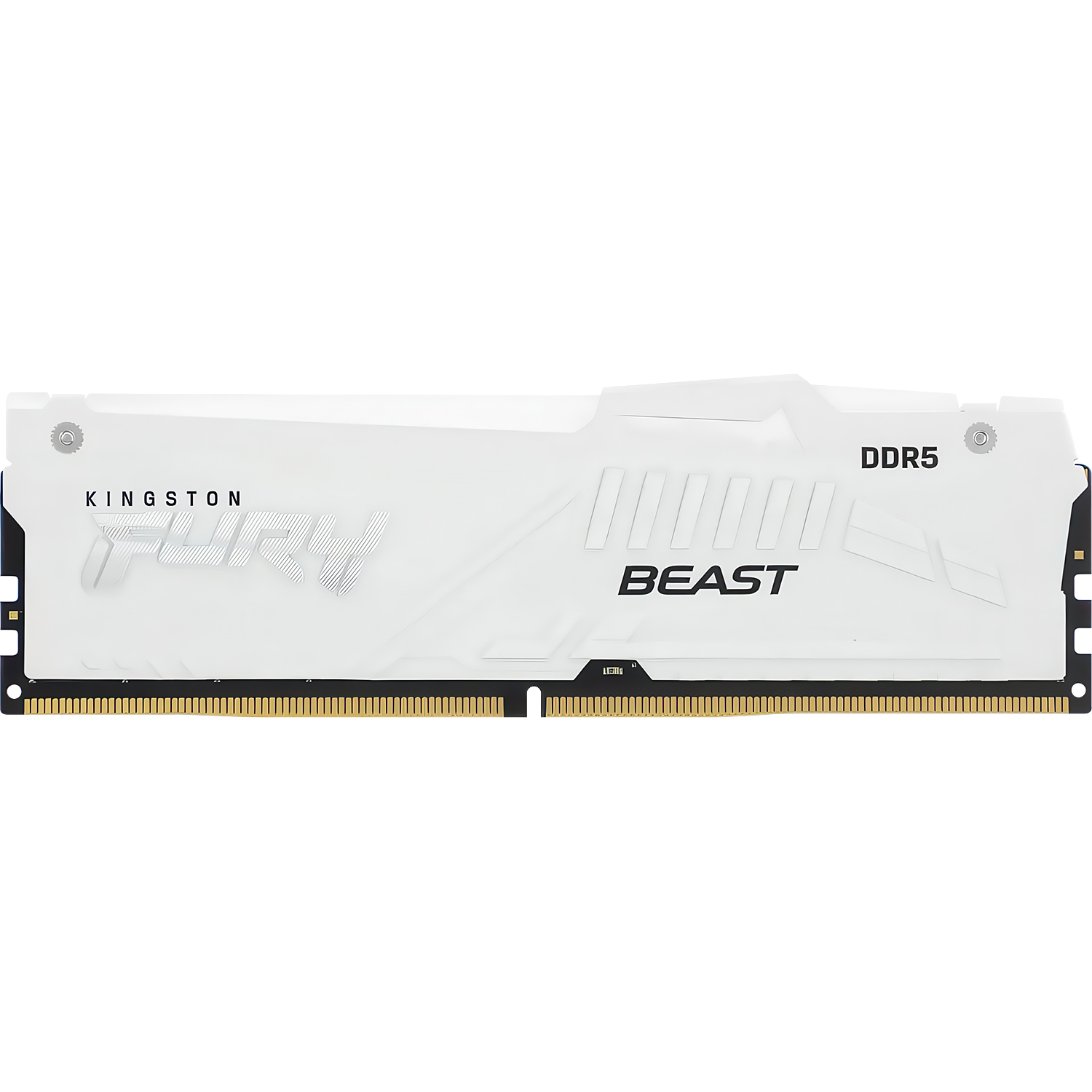 Память оперативная/ Kingston 16GB 6400MT/s DDR5 CL32 DIMM FURY Beast White RGB XMP (KF564C32BWA-16)