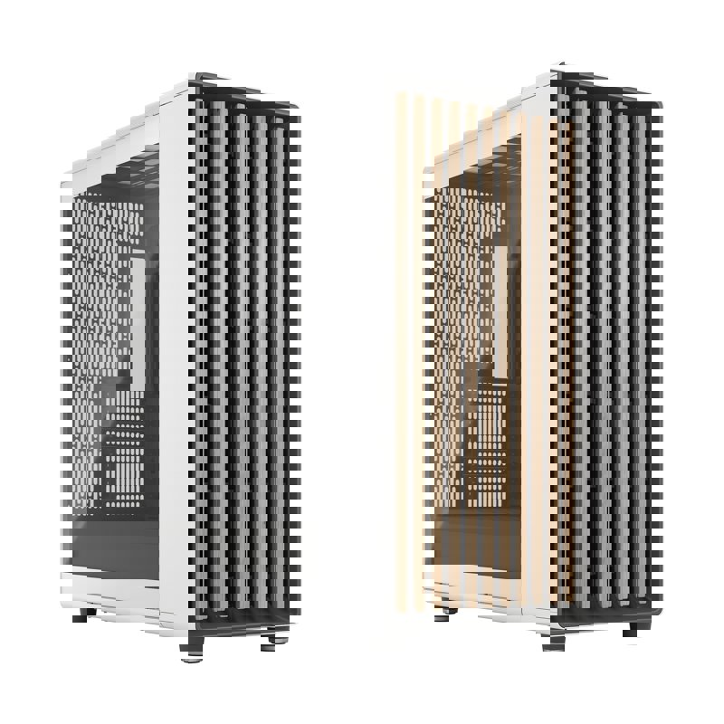 Корпус ПК без блока питания/ Case Fractal Design North XL TG Dark Tint, Full-Tower, 3x140mm, 2xUSB-A 3.2 + 1xUSB 3.2 Type-C E-ATX, ATX, mATX, mITX Wood panel, Chalk White (FD-C-NOR1X-04)