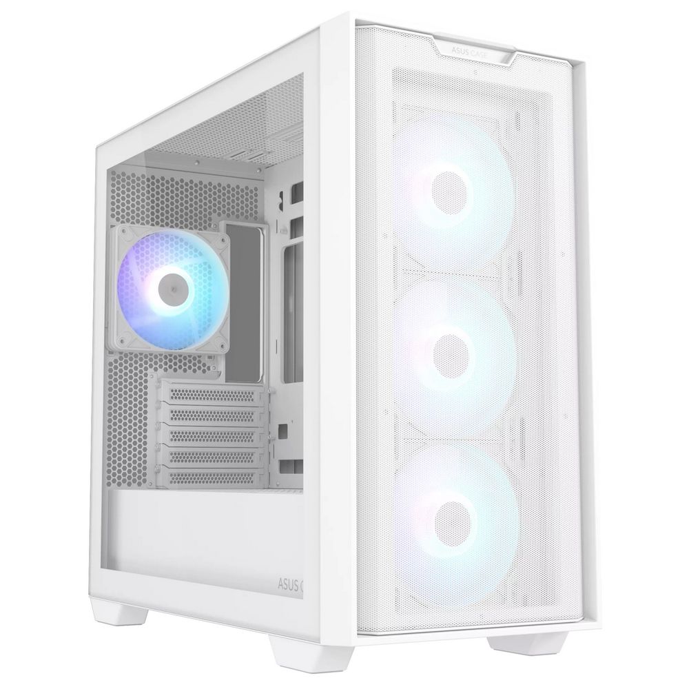 Корпус ASUS A21 PLUS ASUS CASE WHITE / ARGB FANS/ WHT/ EPS (90DC00H3-B19010)