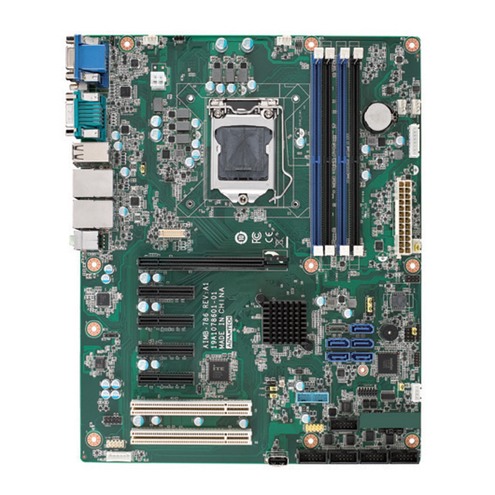 Промышленная плата AIMB-786G2-00A2 Advantech LGA 1151, процессор 8-го поколения Intel® Core™ i7/i5/i3/Pentium®/Celeron®, форм-фактор ATX, тройной дисплей, DDR4, USB 3.1, SATA 3.0 без LPT, (требуется установка батарейки CR2032)