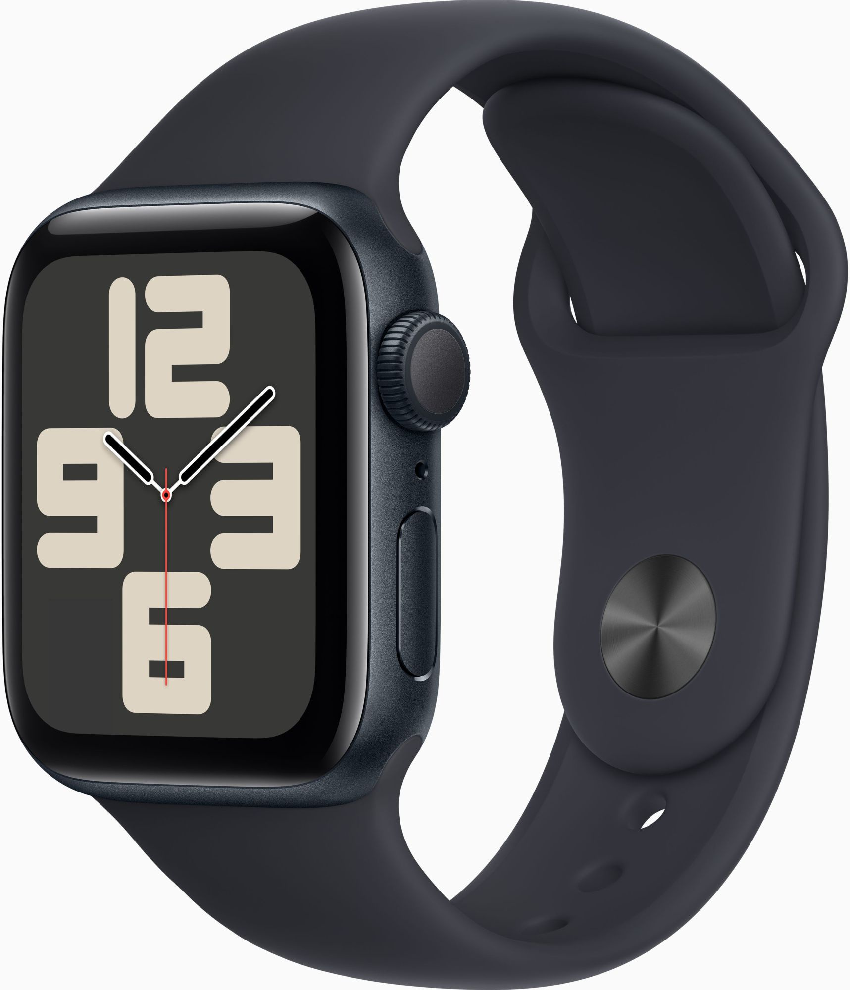 Смарт-часы Apple Watch SE 2023 A2722 40мм OLED корп.темная ночь Sport Band рем.темная ночь разм.брасл.:130-180мм (MR9X3LL/A)