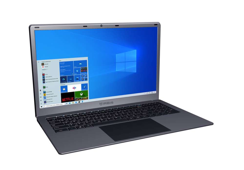 IRBIS NB291 15.6" 3200*1800 WQXGA+ IPS, Intel N4020, 4GB/128GB, 5000mAh/7.4V, 0.3M camera, Plastic silver color case, M.2 SSD support, Windows11H