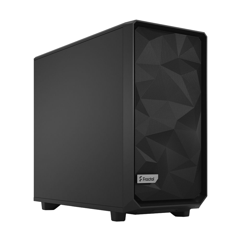 Корпус ПК без блока питания/ Case Fractal Design Meshify 2 Solid, Midi-Tower, 3x140mm, 2xUSB-A 3.2 + 1xUSB 3.2 Type-C E-ATX, ATX, mATX, mITX, Black (FD-C-MES2A-01)